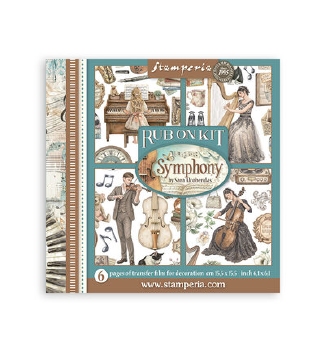 Stamperia Rub On Kit Symphony DFLRBX16