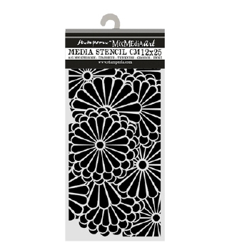 Stamperia Mask Stencil Oriental Garden Flowers Pattern KSTDL168