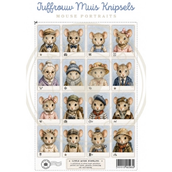 Juffrouw Muis Knipvel Mouse Portraits JM-KV-011