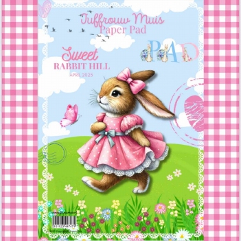 Juffrouw Muis Collage Papierblok A4 Sweet Rabbit Hill JM-CPBA4-002