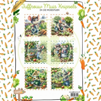 Juffrouw Muis Knipvel In de Moestuin JM-KV-013