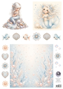 Fairybells Combi Knipvel voor Pop-Up en Decoupage Zee Blauw B 99083/023