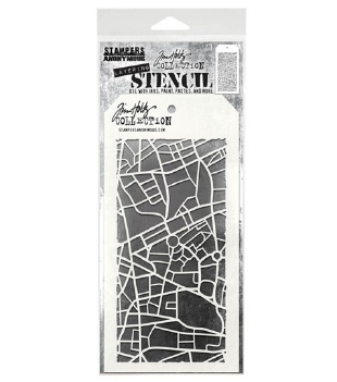 Stampers Anonymous Layering Stencil Metropolis THS156