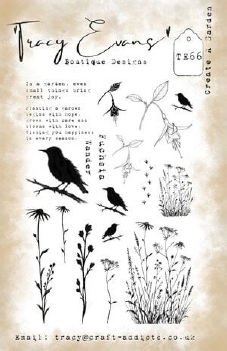 Tracy Evans Clear Stamp Create A Garden TE066