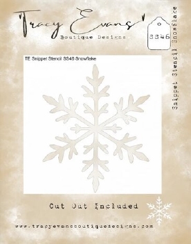 Tracy Evans Mask Stencil Snowflake SS046