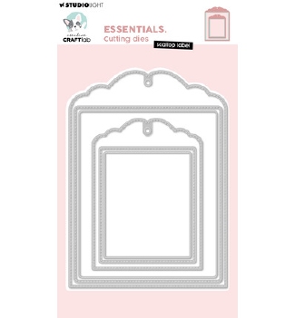 Craftlab Snijmal Scallop Label CCL-ES-CD1119