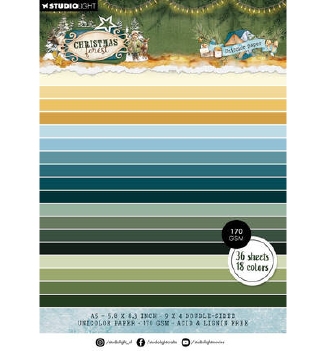 Studio Light Paper Pad Chr. Forest UNICOLOR SL-CF-UPP478
