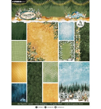 Studio Light Paper Pad Chr. Forest BACKGROUND SL-CF-DPP474