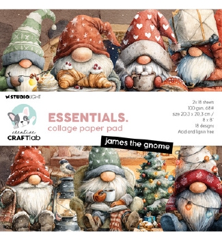 Studio Light Paper Pad Collage James the Gnome CCL-ES-CPP495