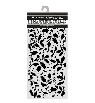 Stamperia Mask Stencil Holly and Leaves KSTDL172