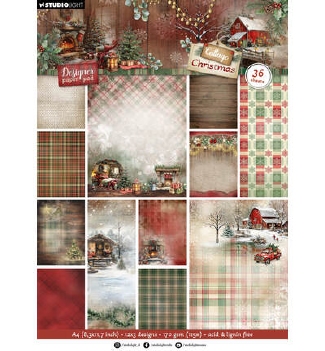 Studio Light Designer Paper Pad Background Cottage SL-CC-DPP484