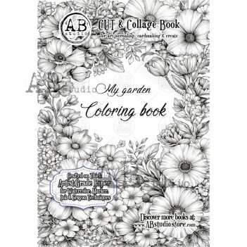 AB Studio Cut & Collage My Garden Coloring Book