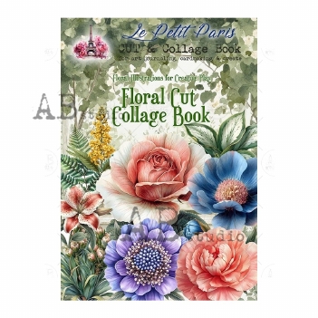 AB Studio Cut & Collage Floral Cut Collage Book
