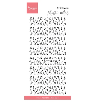 Marianne Design Stickervel Music Notes CA3235
