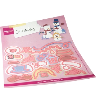 Marianne Design Collectables Happy Snowmen by Marleen COL1596