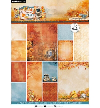 Studio Light Designer Paper Pad Background Autumn Story SL-AS-DPP500