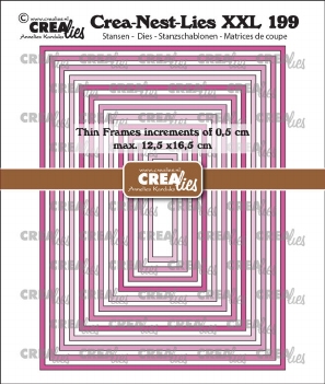 Crea-Nest-Lies set Snijmal Thin Frames Rectangle Smooth CLNestXXL199