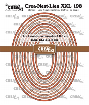 Crea-Nest-Lies set Snijmal Thin Frames Oval Smooth CLNestXXL198