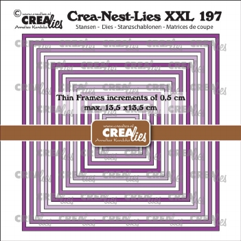 Crea-Nest-Lies set Snijmal Thin Frames Square Smooth CLNestXXL197