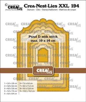 Crea-Nest-Lies set Snijmal Panel D Stitch CLNestXXL194