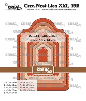 Crea-Nest-Lies set Snijmal Panel C Stitch CLNestXXL192