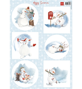 Marianne Design Knipvel Happy Snowmen VK9658