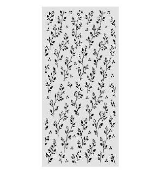 Stamperia Mask Stencil Cozy Family Sprig Pattern KSTDL178