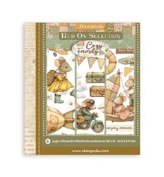 Stamperia Rub On Selection Cozy Family DFLRBXG17