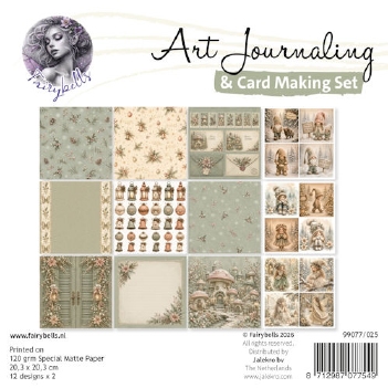 Fairybells Art Journaling & Card Making Set Beige/Groen 99077/025