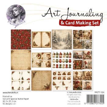 Fairybells Art Journaling & Card Making Set Rood/Groen 99077/026