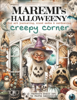 Maremi's Small Art Collage Pages Creepy Corner