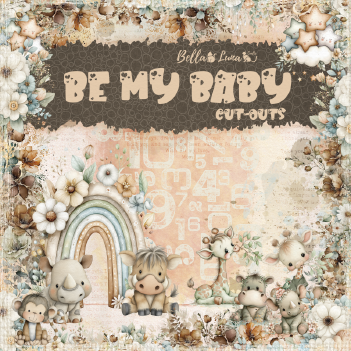 Bella Luna Crafts Papierblok Cut-Outs Be My Baby BLC-0072/R