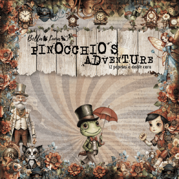 Bella Luna Crafts Papierblok Pinocchio's Adventures BLC-0057/S