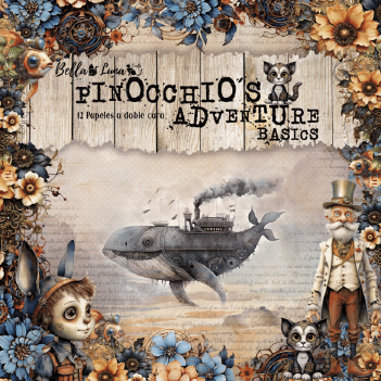 Bella Luna Crafts Papierblok Pinocchio's Adventures Basics BLC-0058/S