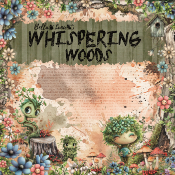 Bella Luna Crafts Papierblok Whispering Woods BLC-0075/S