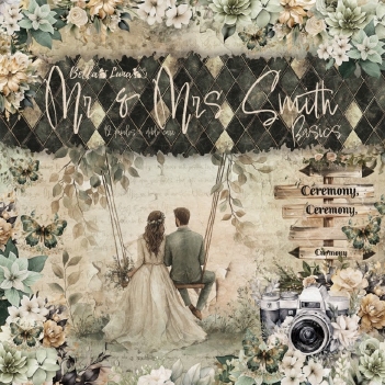 Bella Luna Crafts Papierblok Mr & Mrs Smith Basics BLC-0062/S