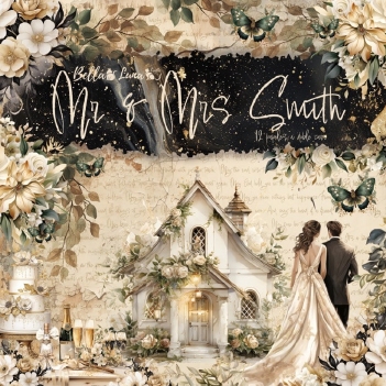Bella Luna Crafts Papierblok Mr & Mrs Smith BLC-0061/S