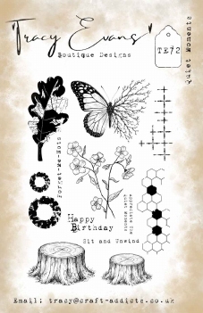 Tracy Evans Clear Stamp Quiet Moments TE072