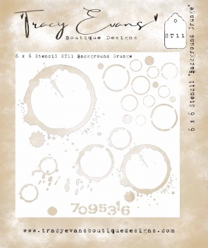 Tracy Evans Mask Stencil Background Grunge ST011 TE