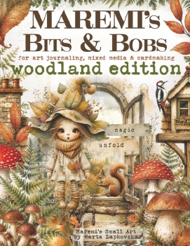 Maremi's Small Art Collage Pages Bits & Bobs Woodland Edition