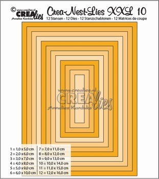 Crea-Nest-Lies set mallen nummer 10 XXL   CLNestXXL10