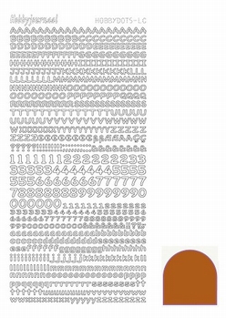 Hobbydots Sticker - Mirror - Brown STDMLCG