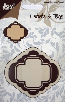 Joy Crafts Snijstencil Labels & Tags 6002/0143*