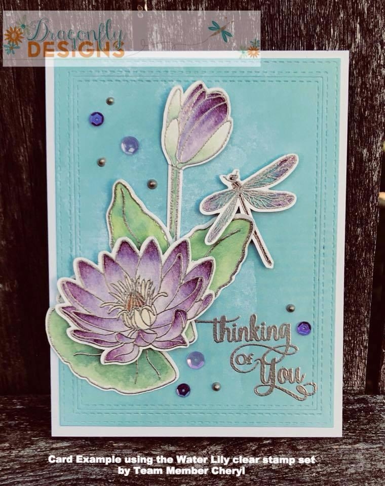 Ink On 3 Clear Stamp Water Lily IO035292987289*