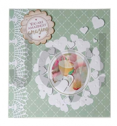 Joy Crafts Snijmal Bille's Hartencirkel 6002/1313*