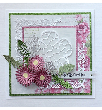 Joy Crafts Snijmal Craquelé Bloem 6002/1155*