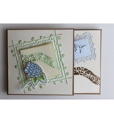 Joy Crafts Snijmal Mery's Vierkant met Cirkels 6002/1116*