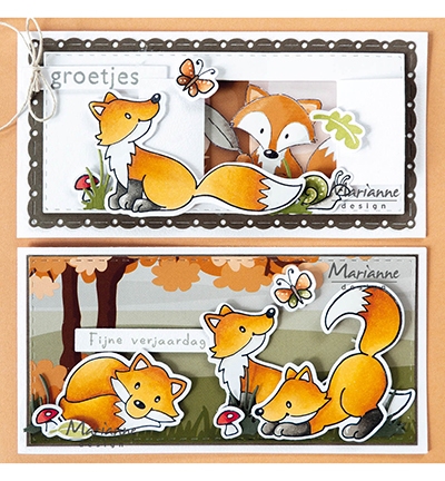 Marianne Design Clear Stamp & Die Eline's Fox EC0192
