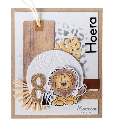 Marianne Design clear stamp Eline's Big Cats EC0182