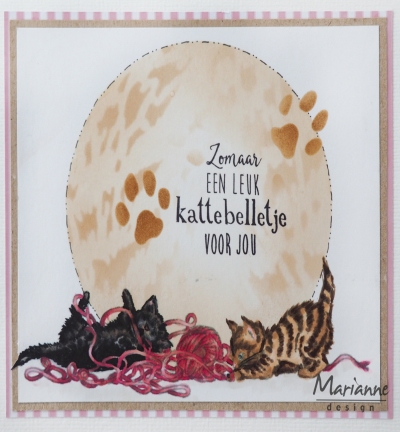 Marianne Design clear stamp Tiny's Border Kittens TC0873*